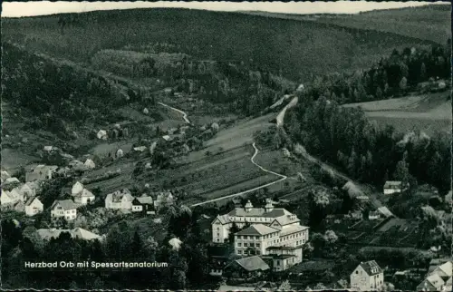 Ansichtskarte Bad Orb Blick über die Stadt 1957