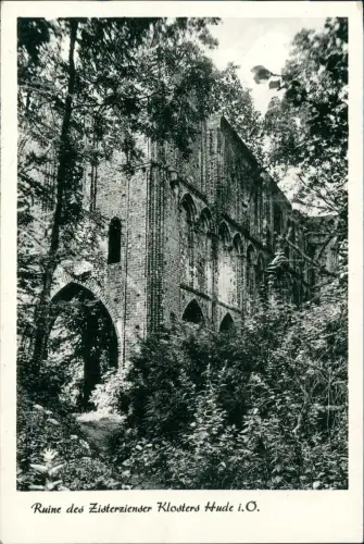 Ansichtskarte Hude Ruine des Zisterzienser 1966