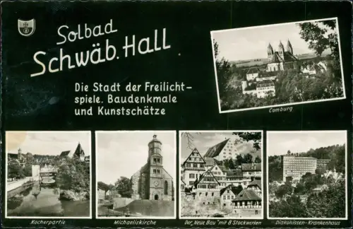 Schwäbisch Hall Michaeliskirche Diako-Krankenhaus Kocherpartie MB 1961