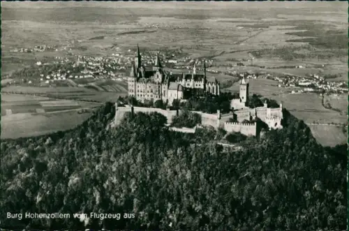 Ansichtskarte Hechingen Burg Hohenzollern Luftbild 1959