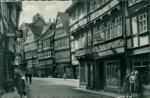 Ansichtskarte Hann. Münden Langestraße, belebt 1959