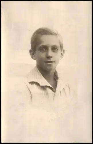 Soziales Leben Frühe Fotokunst Kind Jüngling Porträt-Foto Photo 1920 Privatfoto