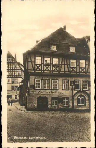 Ansichtskarte Eisenach Lutherhaus Lutherkeller - Fotokarte 1935