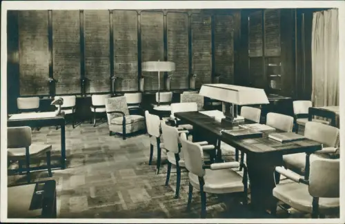 Ansichtskarte  Schiffe Dampfer Steamer Schreibzimmer 1. Klasse BREMEN 1930