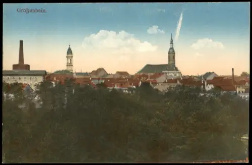 Ansichtskarte Großenhain Blick auf die Stadt 1915