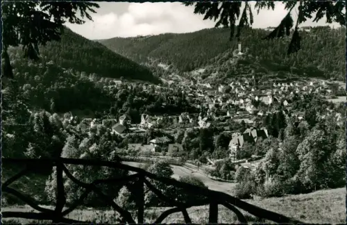 Ansichtskarte Bad Liebenzell Blick auf die Stadt 1962