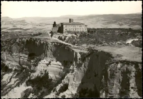 Cartolina Volterra Ortsansicht VOLTERRA Le Balze Fotokarte 1955