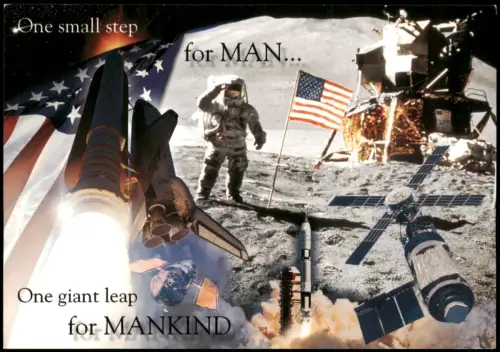 .USA United States of America  One small step Moon Mond-Landung 2000
