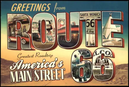 .USA United States of America ROUTE 66 Roadtrip America 's MAIN STREET 2000