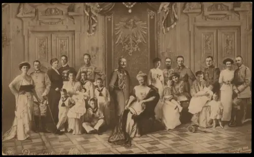 Ansichtskarte  Feldpostkarte 1. WK Dt Kaiserhaus Adel 1916  Feldpost STRASSBURG