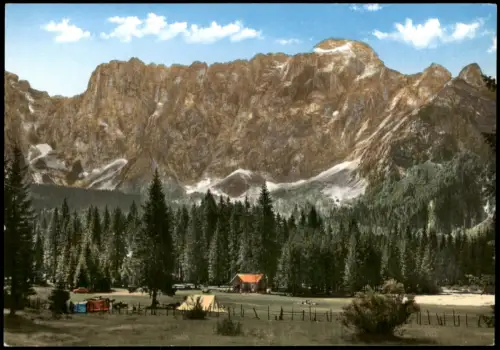 Cartolina Tarvis Tarvisio Trbiž Fusine Laghi - Campiistorante 1968