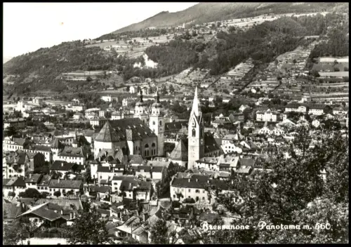 Cartolina Brixen Bressanone Blick auf die Stadt 1963