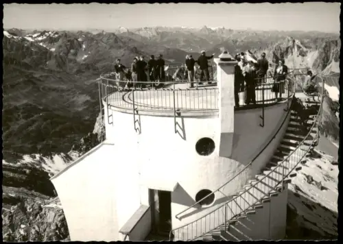 St. Anton am Arlberg Bergstation der Valluga-Bergbahn Aussichtsplattform 1960