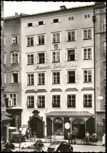 Ansichtskarte Salzburg Mozarts Geburtshaus 1950