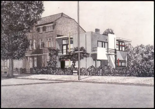 Postkaart Utrecht Utrecht Het Rietveld-Schröderhuis 1984