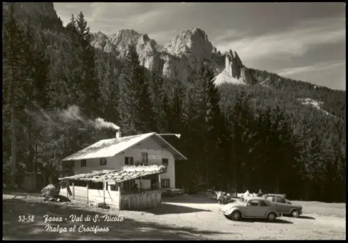 Fasstal Vigo di Fassa Malga al Crocifisso im Val di San Nicolò 1960
