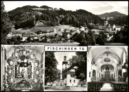 Ansichtskarte Fischingen TG Mehrbildkarte mit Kirche u. Ortsansichten 1970