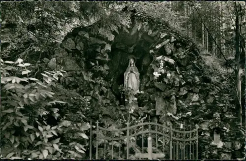 Ansichtskarte Utzenfeld Lourdesgrotte - Fotokarte 1962