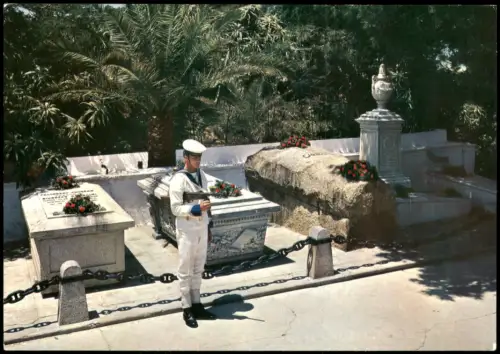 Caprera-La Maddalena Sardinien Grabstätte  Giuseppe Garibaldi  Ehrenwache 1970