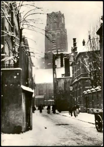 Postkaart Rotterdam Rotterdam Lange Torenstraat mit St. Laurenskerk 1976