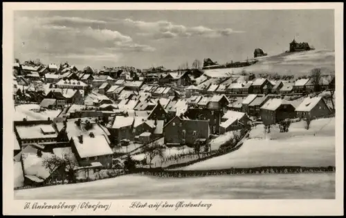 Ansichtskarte Sankt Andreasberg-Braunlage Blick auf die Stadt im Winter 1939