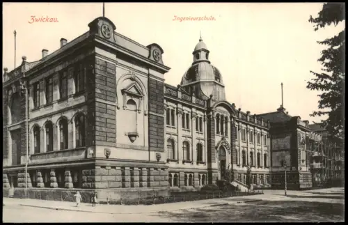 Ansichtskarte Zwickau Ingenieurschule 1915