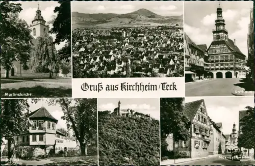 Kirchheim unter Teck MB: Martinskirche Max-Eyth Haus Schloß Teck 1959