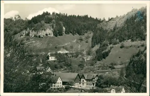 Ansichtskarte Hütten (Schmiechtal)-Schelklingen Stadtpartie - Fotokarte 1958