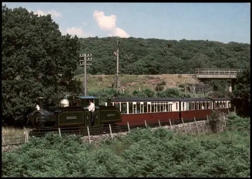 Ansichtskarte  Dampflokomotive 'Earl of Merioneth' der Ffestiniog Railway 1990