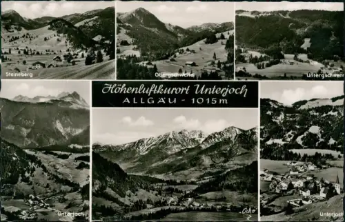 Ansichtskarte Unterjoch-Bad Hindelang Unterjoch Mehrbild Fotokarte 1959