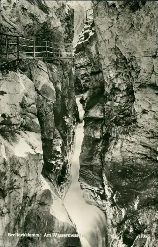 Tiefenbach-Oberstdorf (Allgäu) Breitachklamm - Am Wassermesser 1960
