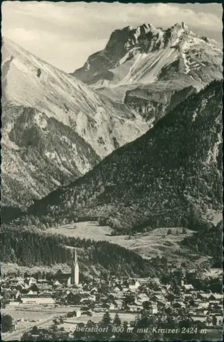 Ansichtskarte Oberstdorf (Allgäu) mit Kratzer 2424 m 1963