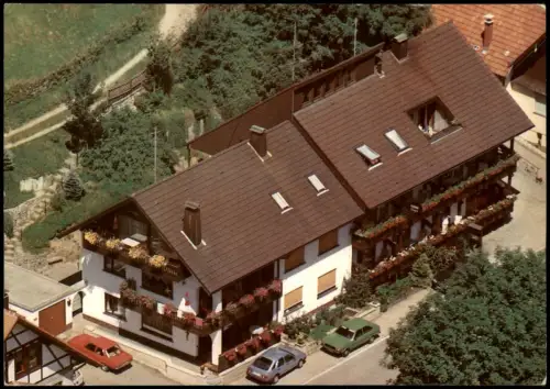 Bad Rippoldsau-Schapbach Pension Gragert Dorfstraße Luftaufnahme Luftbild 1970