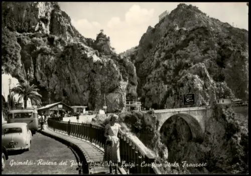 .Italien Italia Grimaldi Riviera dei fiori Ponte San Luigi Contine  1955