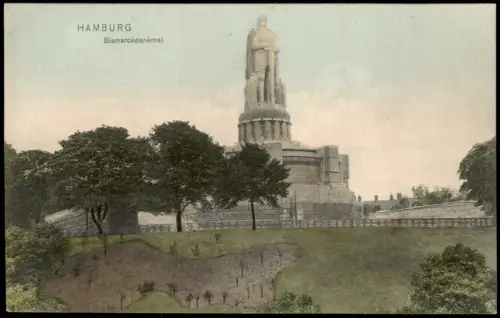 Ansichtskarte St. Pauli-Hamburg Bismarck-Denkmal 1906