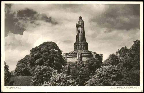 Ansichtskarte St. Pauli-Hamburg Bismarck-Denkmal BISMARCKDENKMAL 1932