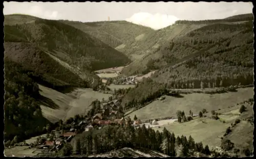 Sieber (Herzberg am Harz) Panorama-Ansicht Gebirgskurort Südharz Blick vom Lilienberg 1962