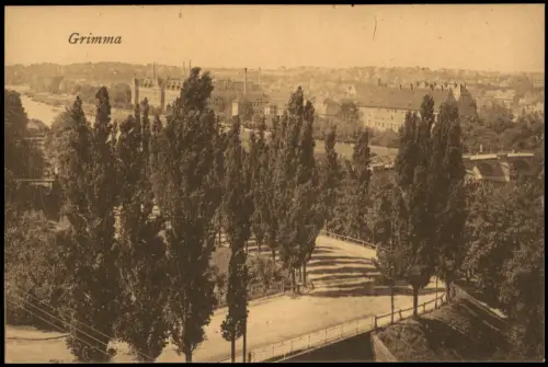 Ansichtskarte Bischofswerda Straße am Hang - Stadt 1915