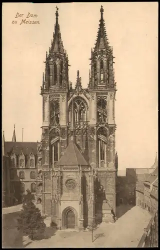 Ansichtskarte Meißen Partie am Dom 1915