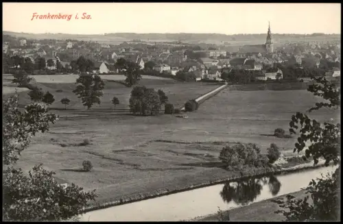 Ansichtskarte Frankenberg (Sachsen) Fernblick auf die Stadt 1915