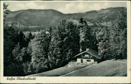 Ansichtskarte Elbach-Fischbachau Kaffee Elbachschlucht 1941