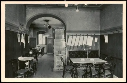 Ansichtskarte Meißen Café König, Kleinmarkt - Gastraum 1928