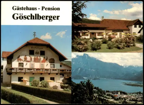 Mondsee Mehrbild-AK Gästehaus Pension Göschlberger Rainerstrasse 1970