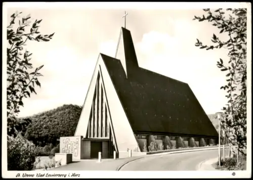 Bad Lauterberg im Harz Kirche Spendenkarte Orgel- Pfarrkirche St. Benno 1960