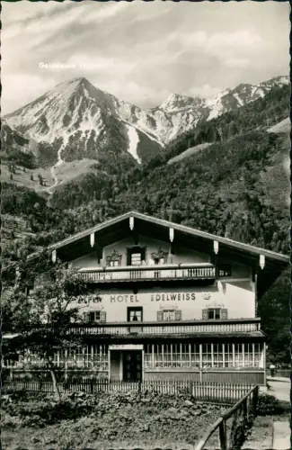 Ansichtskarte Ettenhausen Alpenhotel Pension Edelweiss 1963