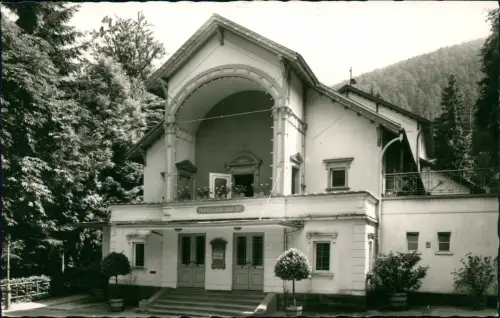 Ansichtskarte Bad Wildbad Partie am Kurtheater 1962