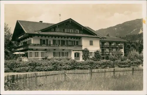 Ansichtskarte Garmisch-Partenkirchen Fremdenheim Hospiz Fotokarte 1963