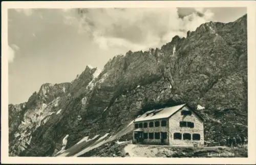 Ansichtskarte .Tirol Kofler Alpengasthaus Max Kofler Karwendel 1934