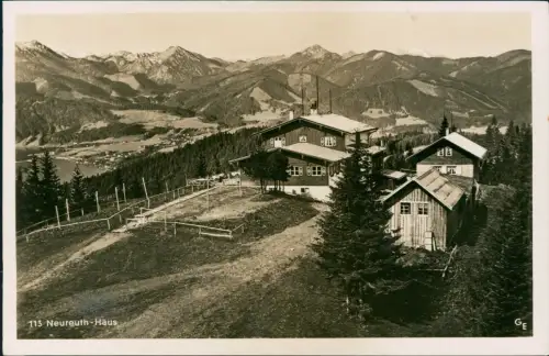 Ansichtskarte Schliersee Neureuth Haus 1934
