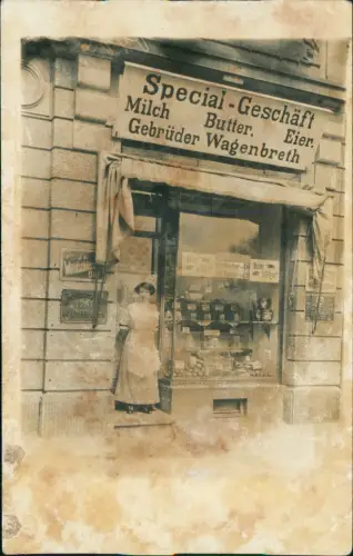 Dresden Special-Geschäft Milch Gebrüder Wagenbreth Waldschlößchen Bier 1910
